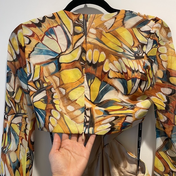 NWOT Guess by Marciano Golden Wing Maxi Dress - Picture 10 of 12